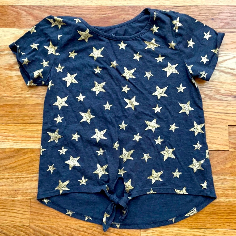 Grey And Gold Star Tee Shirt.